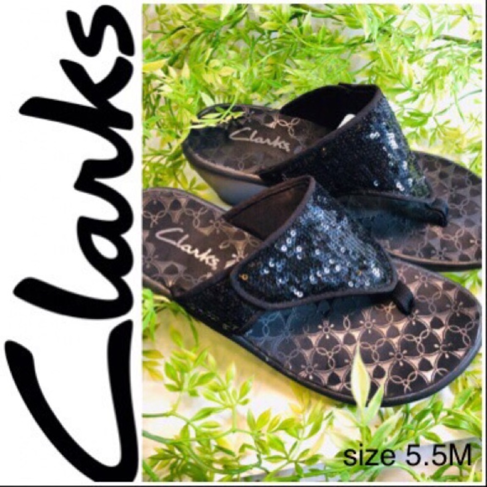 Clark’s Sequin Wedge Sandal